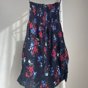 Floral Strapless Romper